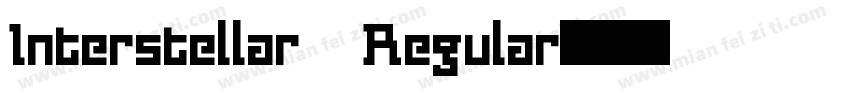 Interstellar Regular字体转换